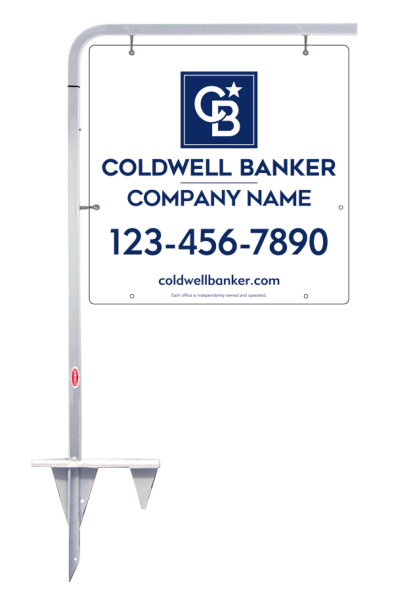 Tubular Stake And Office Sign Panel Unit, 24"H X 24"W, 3mm Aluminum Composite