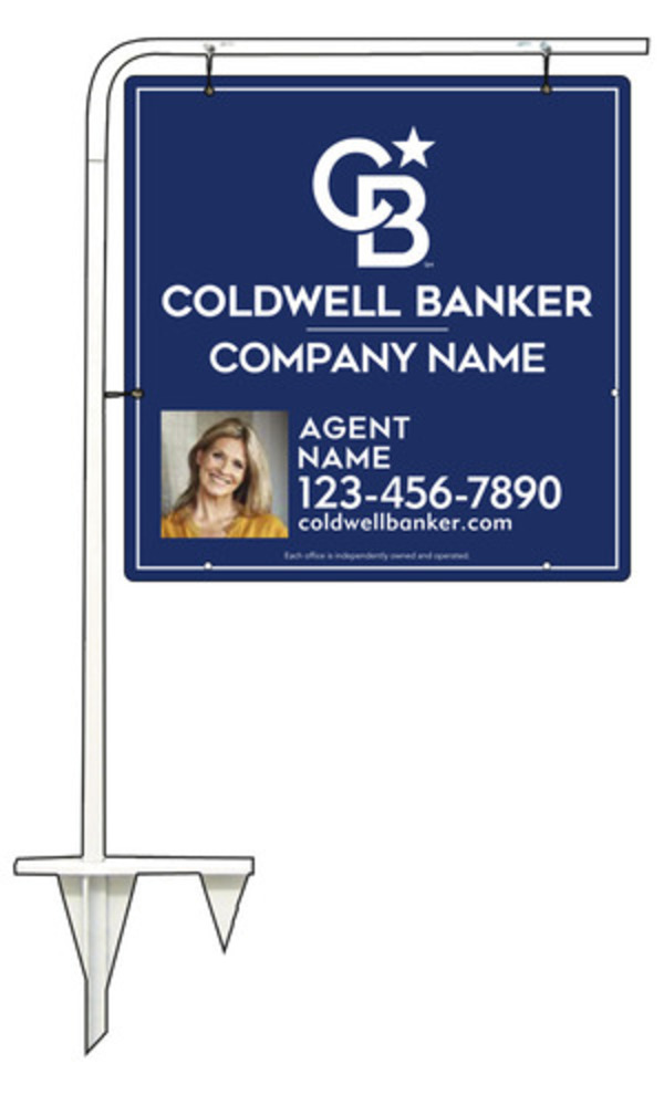 Tubular Stake And Reflective Agent Photo Sign Panel Unit, 24"H X 24"W, .063 Aluminum