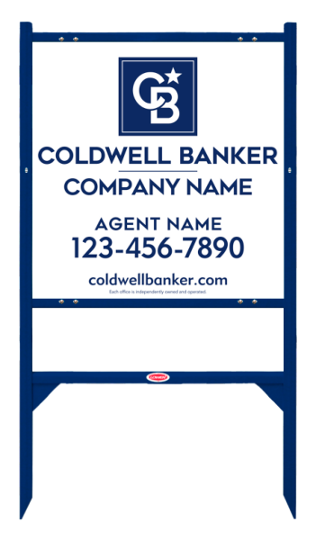 Angle Iron Frame And Agent Sign Panel Unit, 24"H X 24"W, 3mm Aluminum Composite