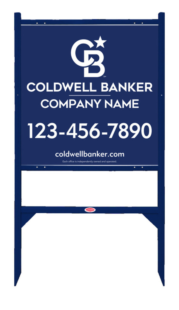 Angle Iron Frame And Reflective Office Sign Panel Unit, 24"H X 24"W, .040 Aluminum