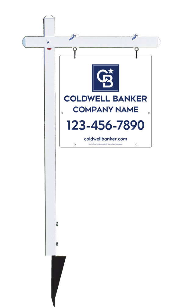 Sign Post And Office Sign Panel Unit, 24"H X 24"W, .063 Aluminum