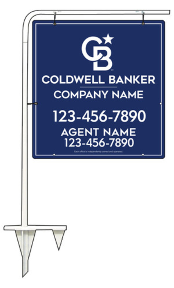 Tubular Stake And Reflective Agent Sign Panel Unit, 25"H X 24"W, .063 Aluminum