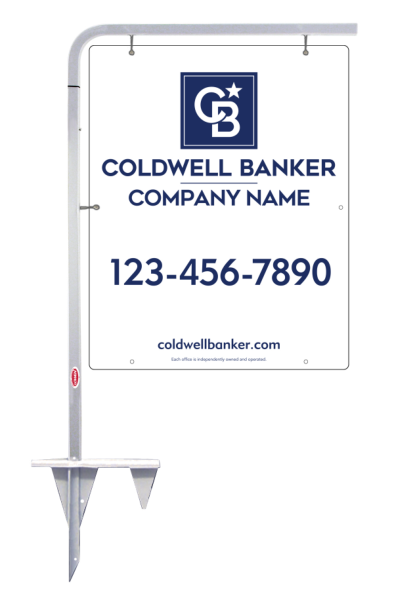 Tubular Stake And Office Sign Panel Unit, 30"H X 24"W, 3mm Aluminum Composite