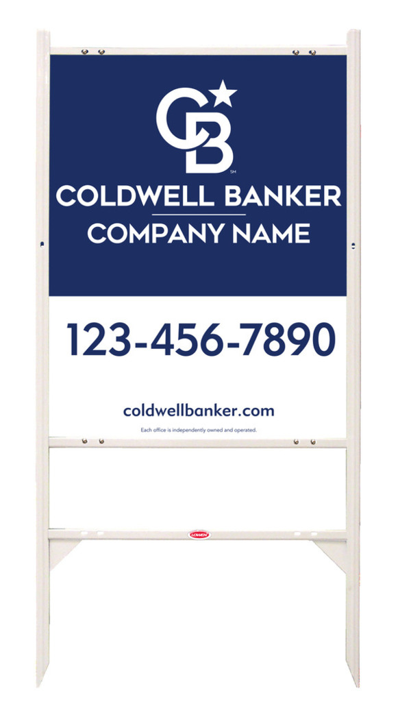 Angle Iron Frame And Reflective Office Sign Panel Unit, 30"H X 24"W, .040 Aluminum