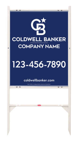 Angle Iron Frame And Reflective Office Sign Panel Unit, 30"H X 24"W, 3mm Aluminum Composite