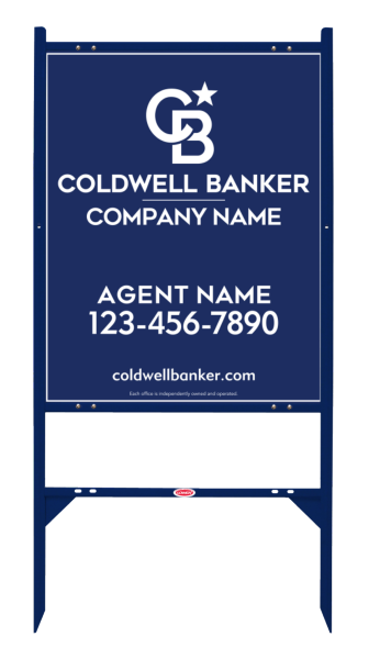 Angle Iron Frame And Agent Sign Panel Unit, 30"H X 24"W, 3mm Aluminum Composite
