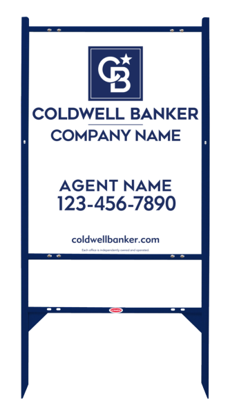 Angle Iron Frame And Agent Sign Panel Unit, 30"H X 24"W, 3mm Aluminum Composite