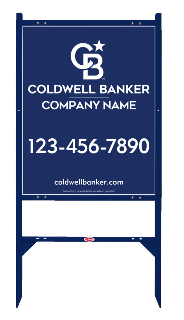 Angle Iron Frame And Reflective Office Sign Panel Unit, 30"H X 24"W, .040 Aluminum