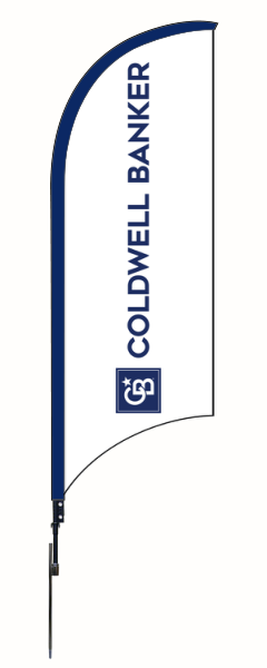 Coldwell Banker&reg; Real Estate FEATHER FLAG AND POLE, 9-foot