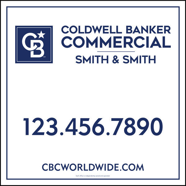 Commercial Office Sign Panel, Df, 48"H X 48"W, 10mm Corrugated Plastic