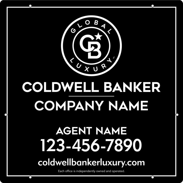 Agent Hanging Sign Panel, 24"H X 24"W, 3mm Aluminum Composite