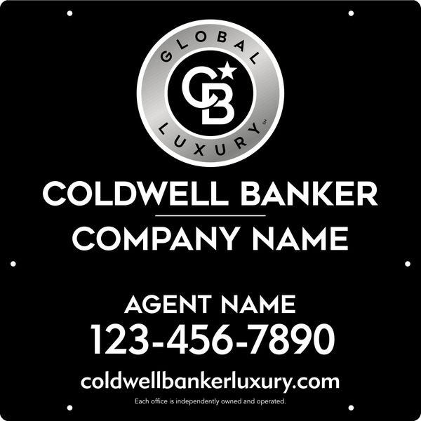 Agent Hanging Sign Panel, 24"H X 24"W, 3mm Aluminum Composite