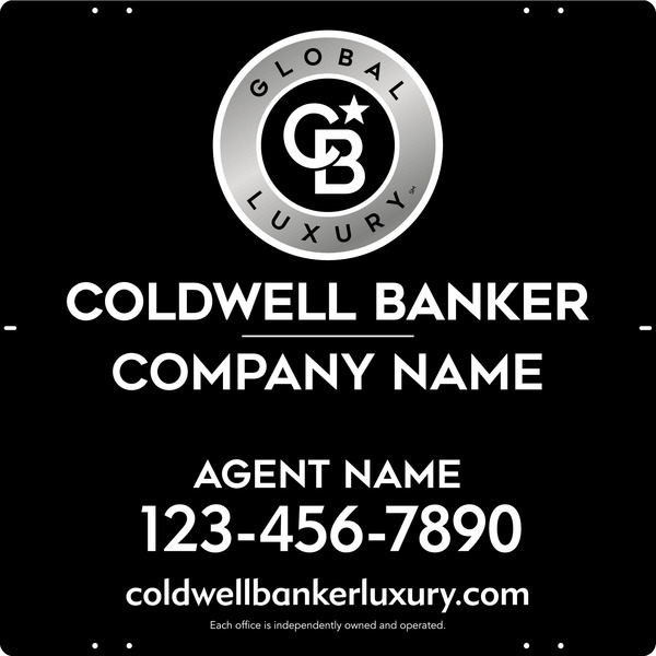 Agent Sign Panel, 24"H X 24"W, .040 Aluminum