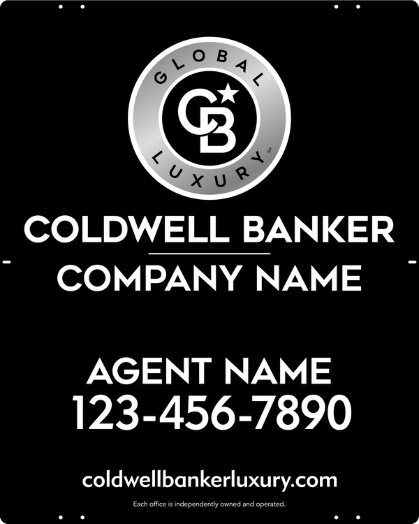 Agent Sign Panel, 30"H X 24"W, 3mm Aluminum Composite