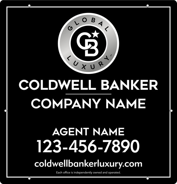 Agent Hanging Sign Panel, 25"H X 24"W, 3mm Aluminum Composite