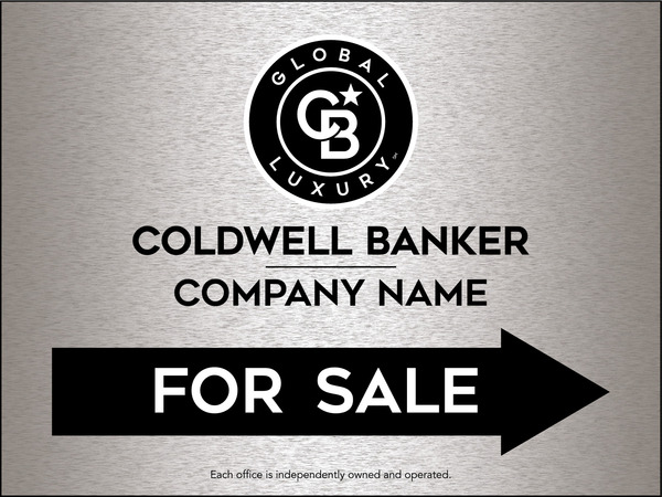 Directional Office For Sale Sign Panel, 18"H X 24"W, 4mm Corrugated