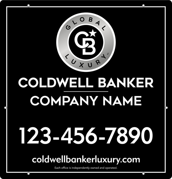 Office Hanging Sign Panel, 25"H X 24"W, .063 Aluminum