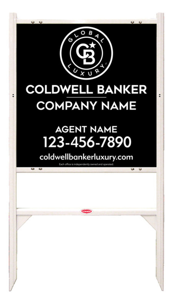 Angle Iron Frame And Agent Sign Panel Unit, 24"H X 24"W, 3mm Aluminum Composite