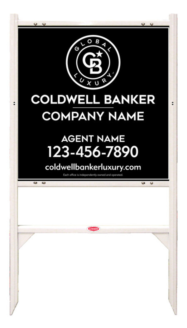 Angle Iron Frame And Agent Sign Panel Unit, 24"H X 24"W, 3mm Aluminum Composite