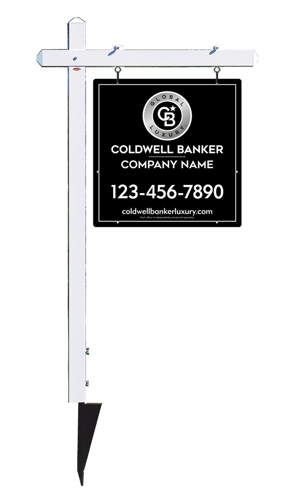 Sign Post And Office Sign Panel Unit, 24"H X 24"W, 3mm Aluminum Composite