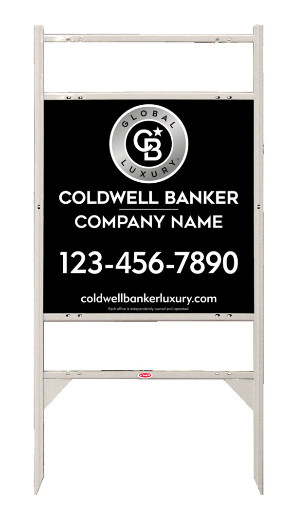 Angle Iron Frame W/ 2 Rider Inserts And Office Sign Panel Unit, 24"H X 24"W, 3mm Aluminum Composite