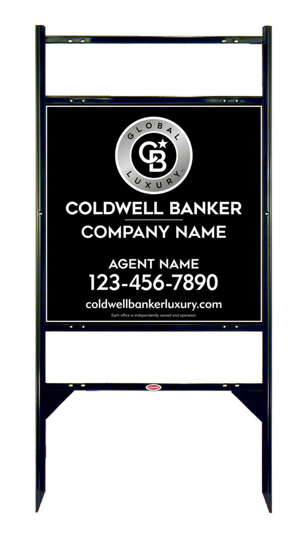 Angle Iron Frame W/ 2 Rider Inserts And Reflective Agent Sign Panel Unit, 24"H X 24"W, 3mm Aluminum Composite