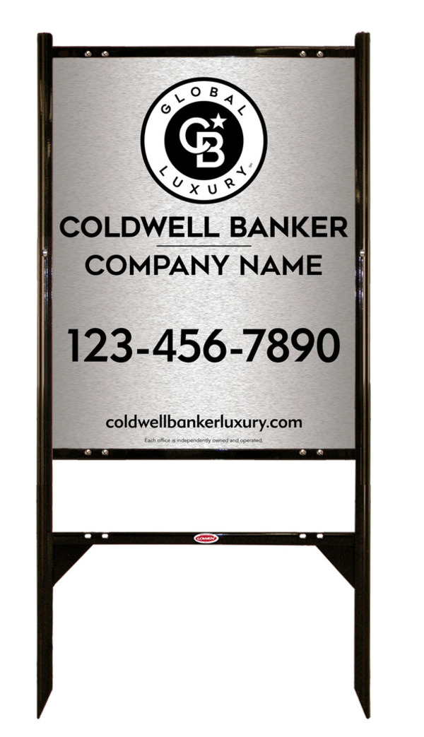 Angle Iron Frame And Office Sign Panel Unit, 30"H X 24"W, Brushed Aluminum Composite