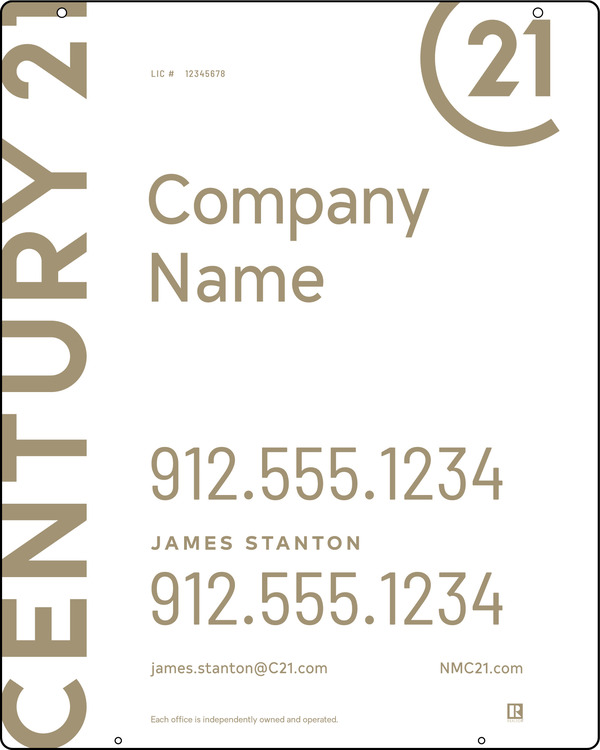 Reflective Hanging Sign Panel, 30"H X 24"W, Steel