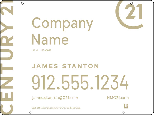 Reflective Hanging Sign Panel, 18"H X 24"W, 3mm Aluminum Composite