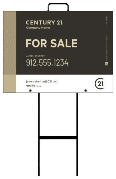 Grab And Go Agent For Sale Sign Panel Unit, 18"H X 24"W, 4mm Corrugated