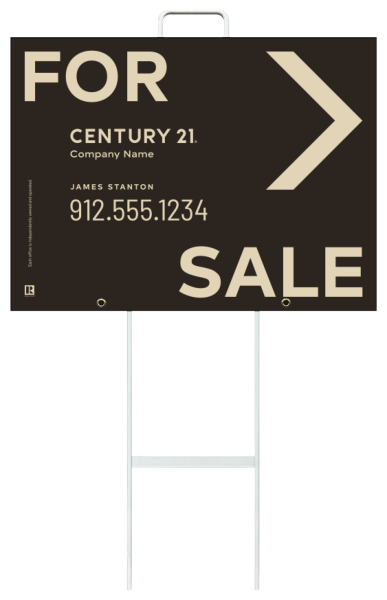 Grab And Go Agent For Sale Sign Panel Unit, 18"H X 24"W, 4mm Corrugated