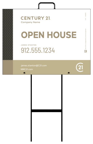 Grab And Go Agent Open House Sign Panel Unit, 18"H X 24"W, 4mm Corrugated
