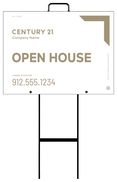 Grab And Go Agent Open House Sign Panel Unit, 18"H X 24"W, 4mm Corrugated