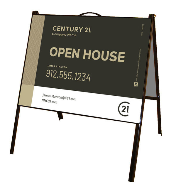 Open House A-Frame And Sign Panel Unit, 18"H X 24"W