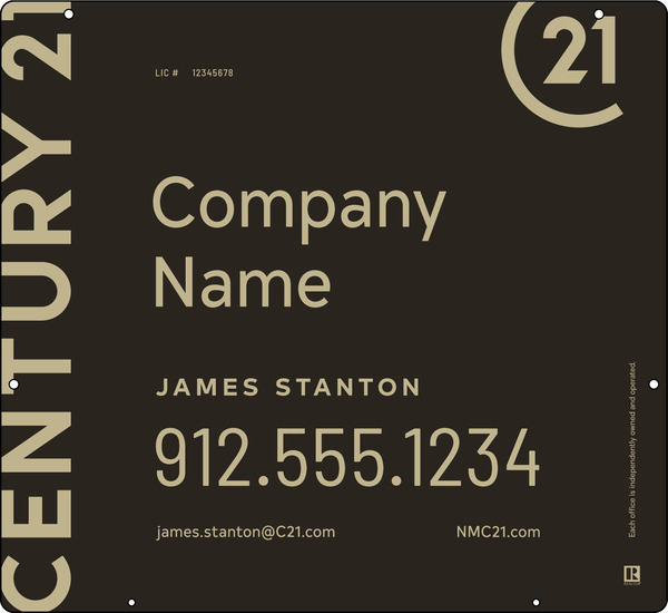 Hanging Sign Panel, 22"H X 24"W, 3mm Aluminum Composite