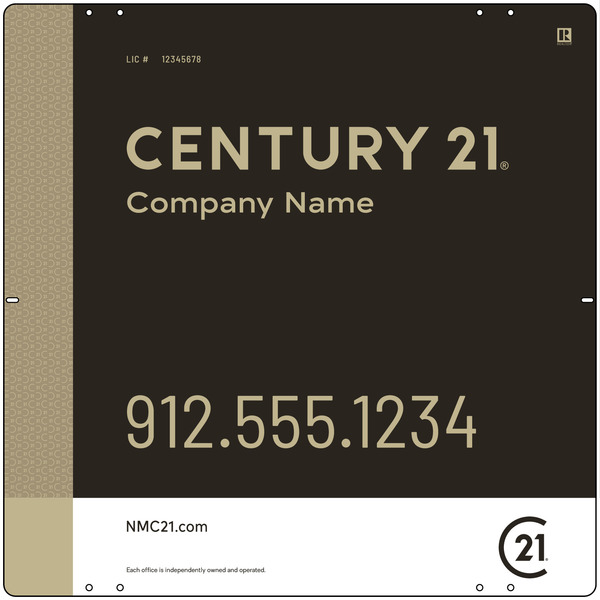 Aluminum Composite Yard Panel 24X24 Df - Century 21 | Lowen Sign