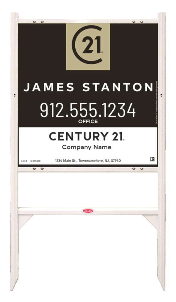 Angle Iron Frame And Agent Centric Sign Panel Unit, 24"H X 24"W, .040 Aluminum