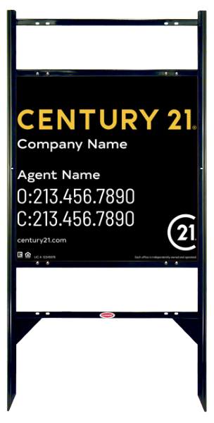 Angle Iron Frame With Two Rider Insert And Sign Panel Unit, 24"H X 24"W, Steel