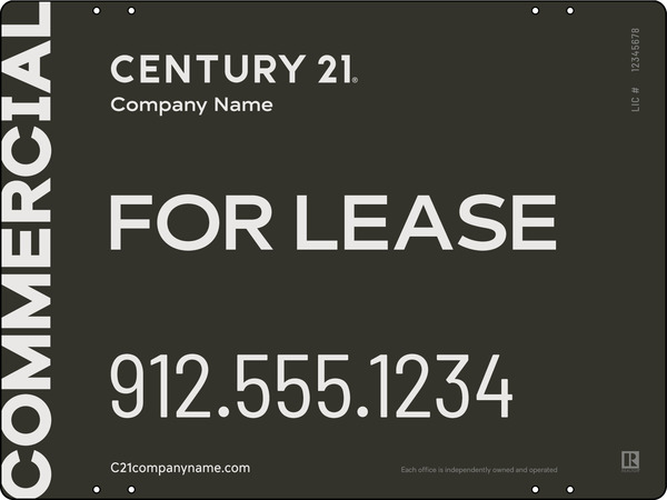 Commercial Office Sign Panel, 18"H X 24"W, Aluminum