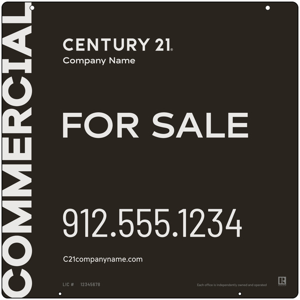Commercial Office Sign Panel, 24"H X 24"W, Aluminum