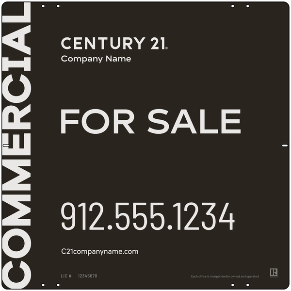 Commercial Office Sign Panel, 24"H X 24"W, 3mm Aluminum Composite