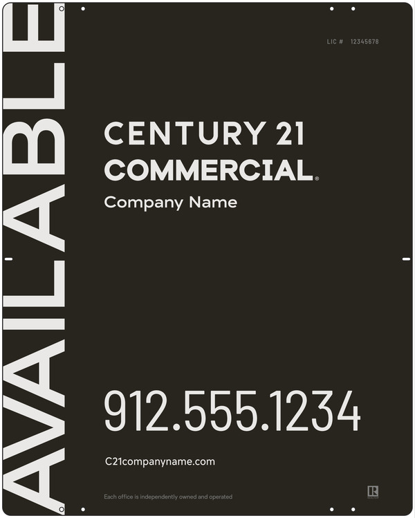 Commercial Office Sign Panel, 30"H X 24"W, Aluminum