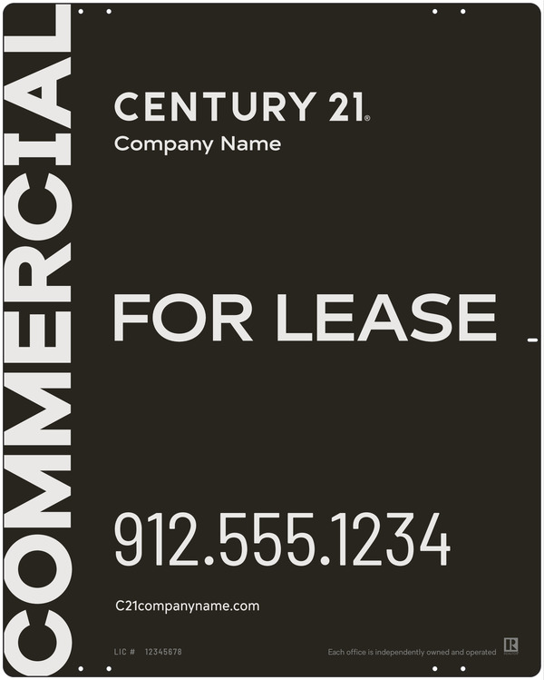 Commercial Office Sign Panel, 30"H X 24"W, Aluminum
