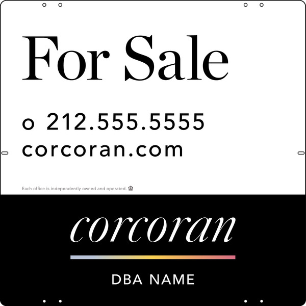 Office Sign Panel, 24"H X 24"W, Steel