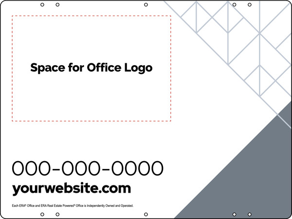 Office Sign Panel, 18"H X 24"W, Steel