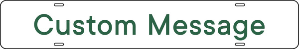 Custom Copy Sign Rider, 4"H X 24"W, .090 Poly