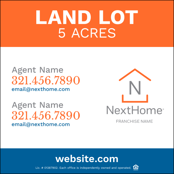 Commercial Agent Panel (Df), 48"H X 48"W, 3mm Aluminum Composite