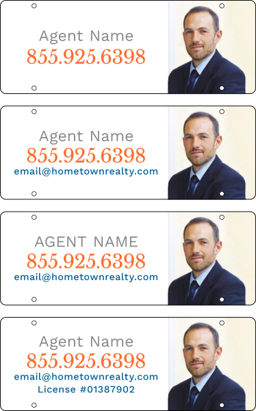 Agent Photo Sign Rider, 8"H X 22"W, 3mm Aluminum Composite