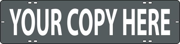 Custom Sign Rider, 6"H X 24"W