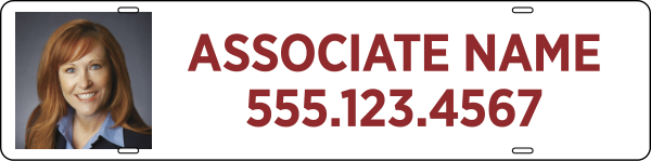 Agent Photo Sign Rider, 6"H X 24"W